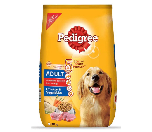 Pedigree Adult Chicken And Vegetable 20 kg